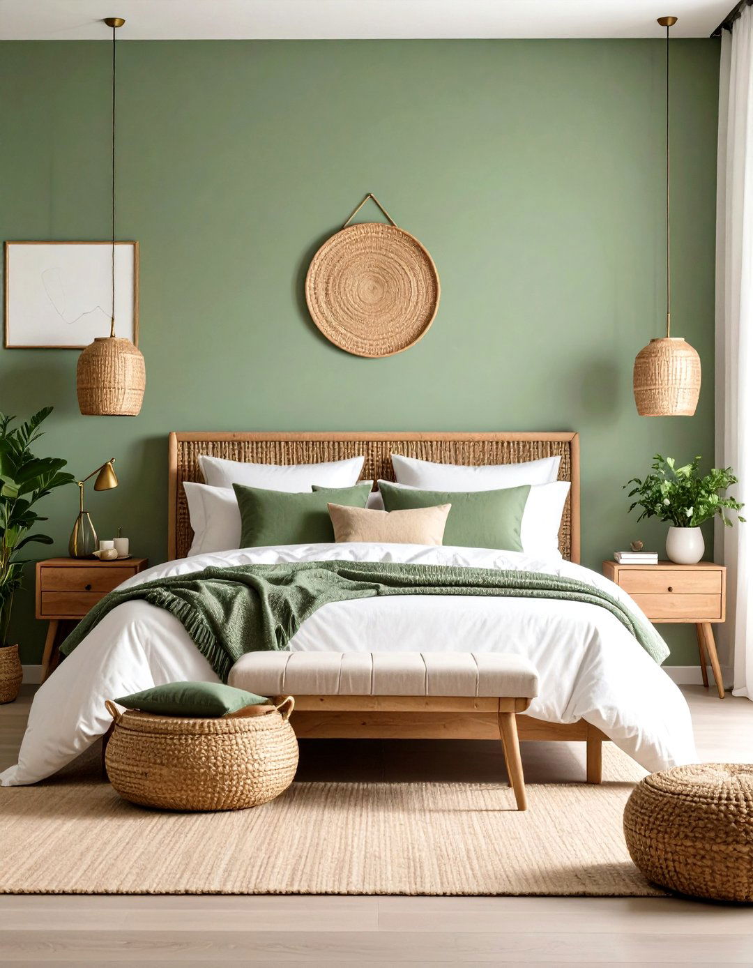 Serene Sage Green Retreat - 24 Colorful Bedroom Ideas