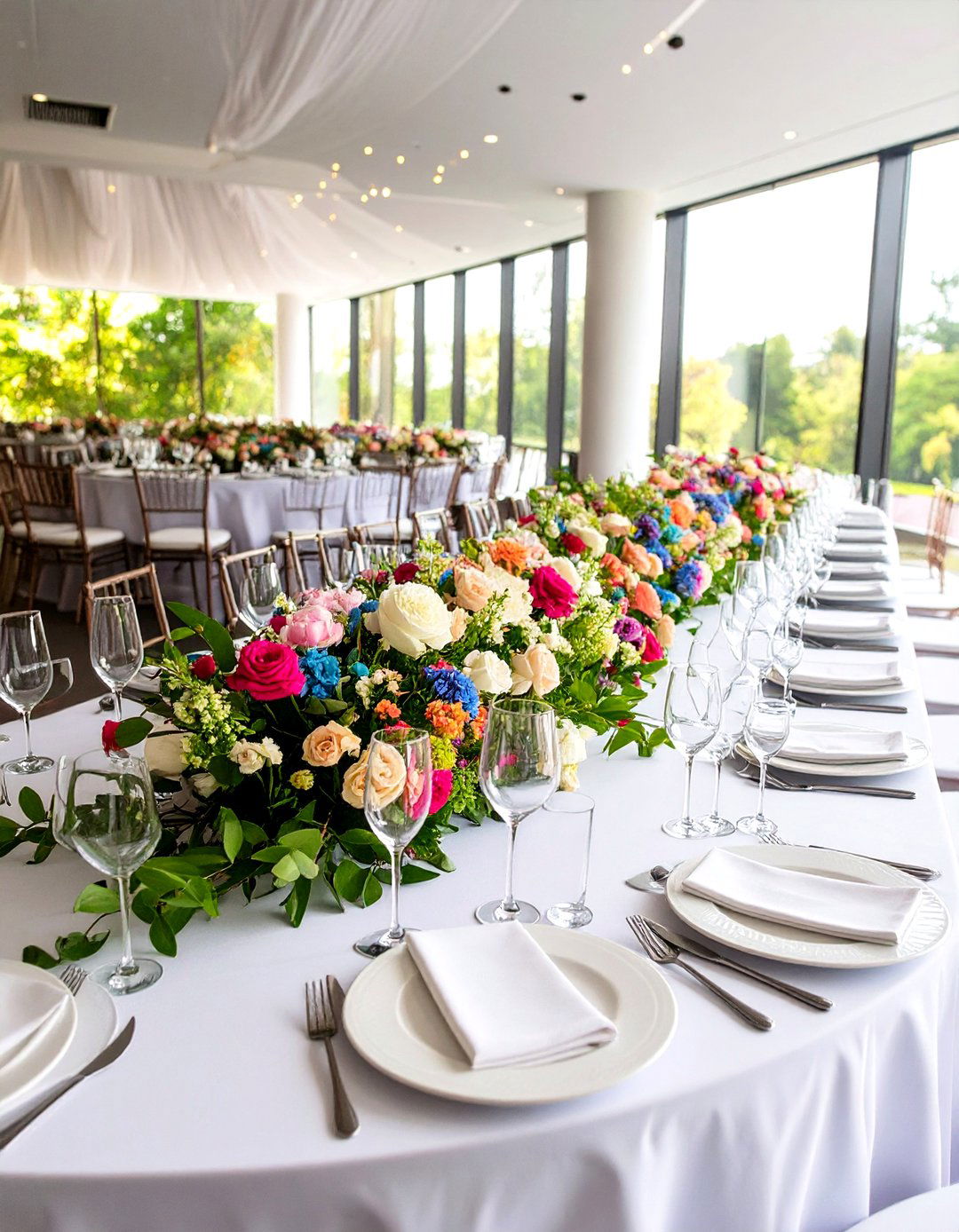Serpentine Table Layout Designs - 24 Wedding Decoration Ideas