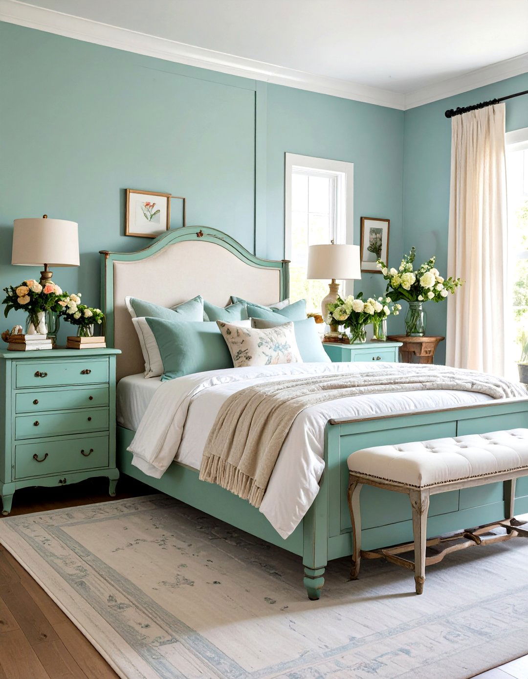 Shabby Chic Painted Furniture - 24 Cottagecore Bedroom Ideas