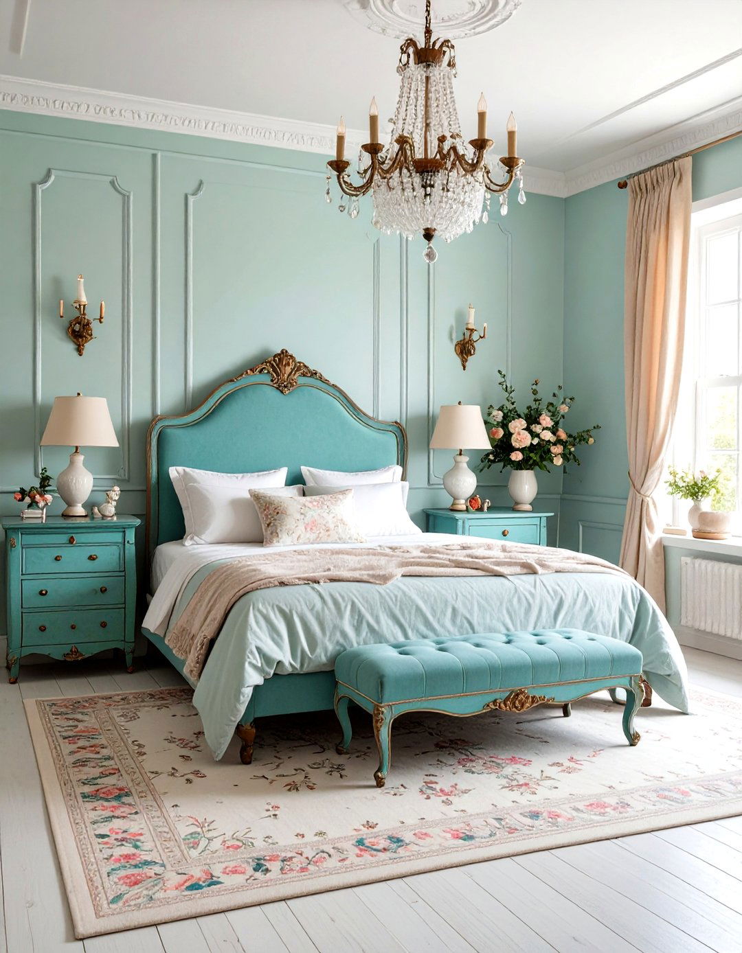 Shabby Chic Turquoise Bedroom - 24 Turquoise Bedroom Ideas