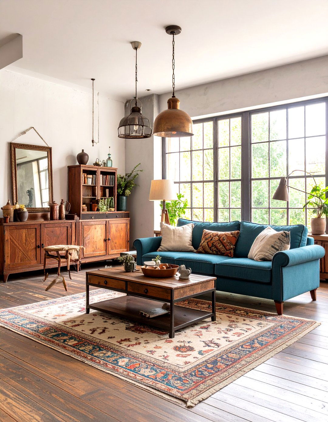 Shabby Industrial Mix Living Room - 24 Shabby-chic Style Living Room Ideas