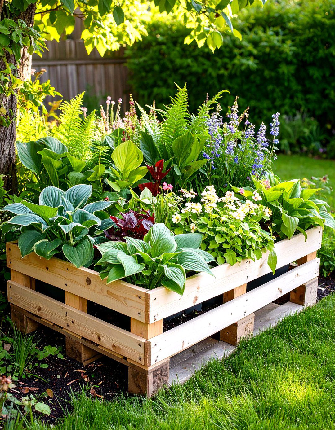 Shade Garden Pallet Collection - 24 Vertical Pallet Garden Ideas