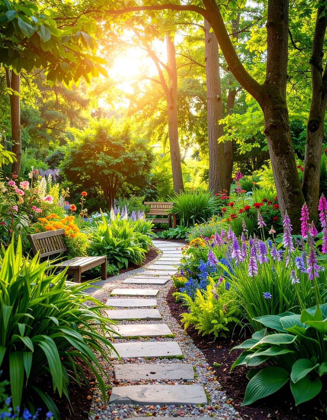 Shade Garden Retreat - 24 School Garden Ideas