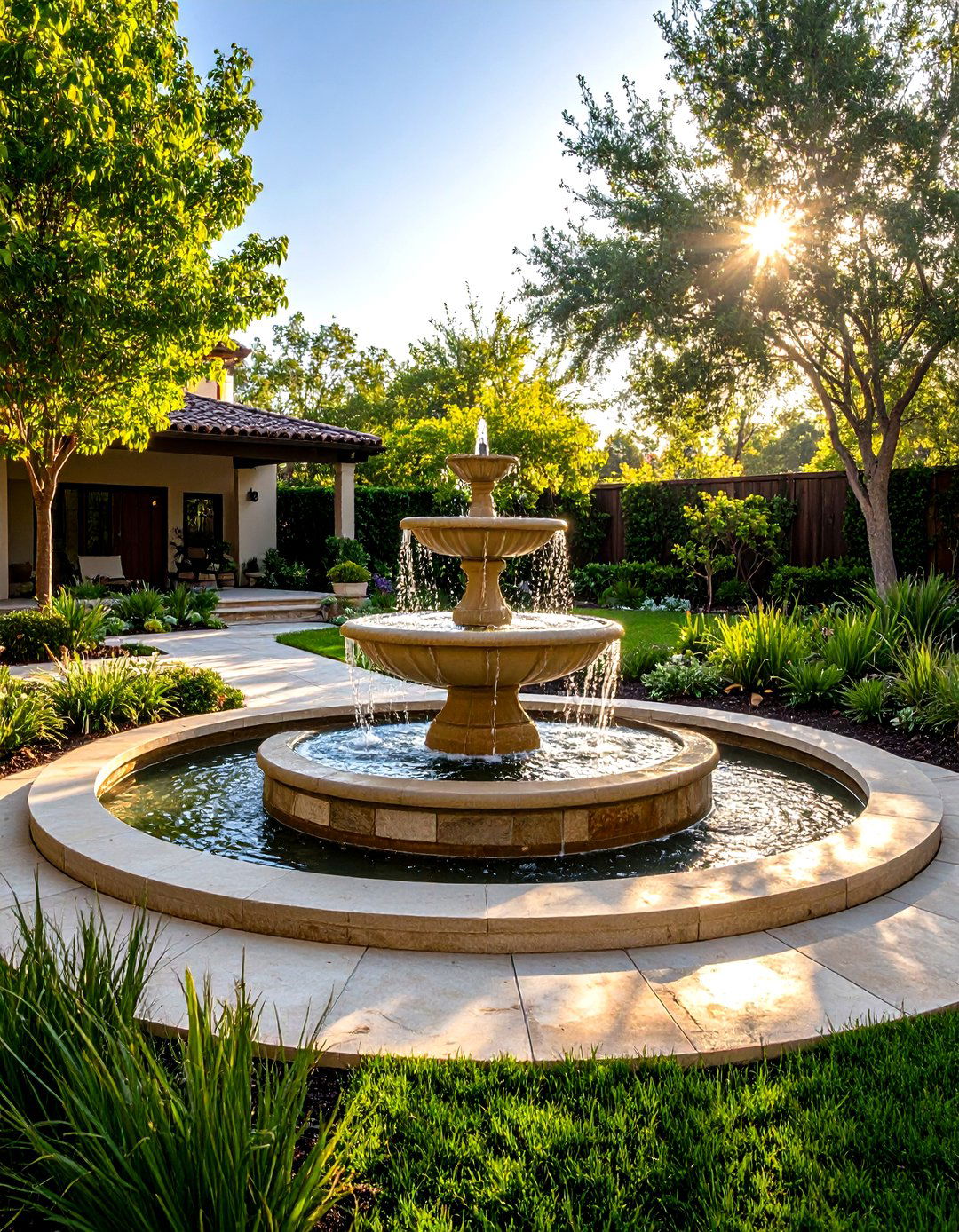 Shade Water Feature Integration - 24 Shade Garden Design Ideas