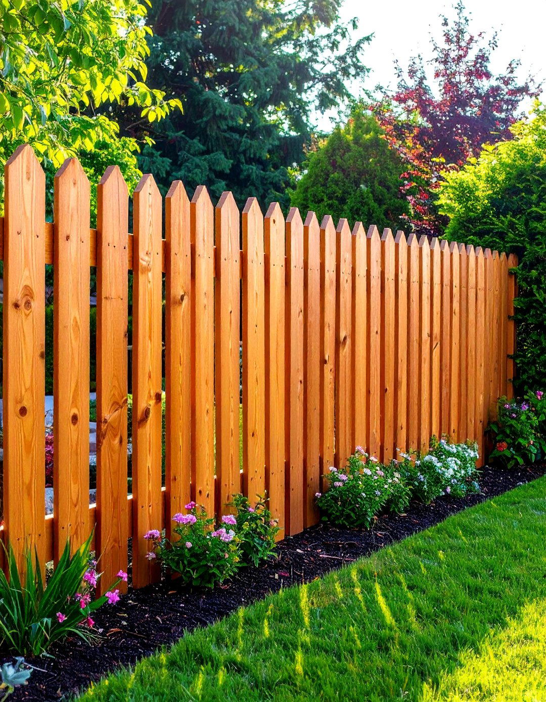 Shadowbox Cedar Semi Privacy Style - 24 Cedar Fence Ideas