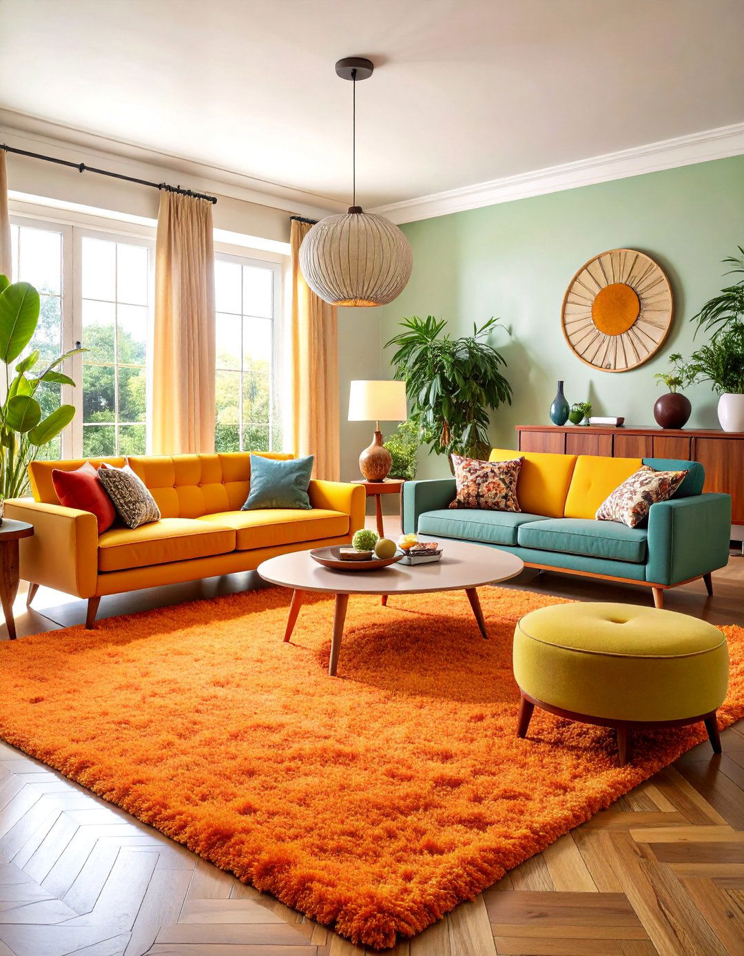 Shag Carpet Living Rooms - 24 1970s-inspired Design Ideas