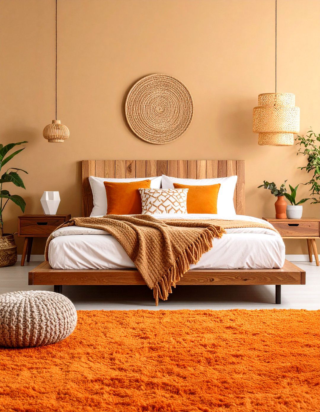 Shag Carpet Platform Bedroom