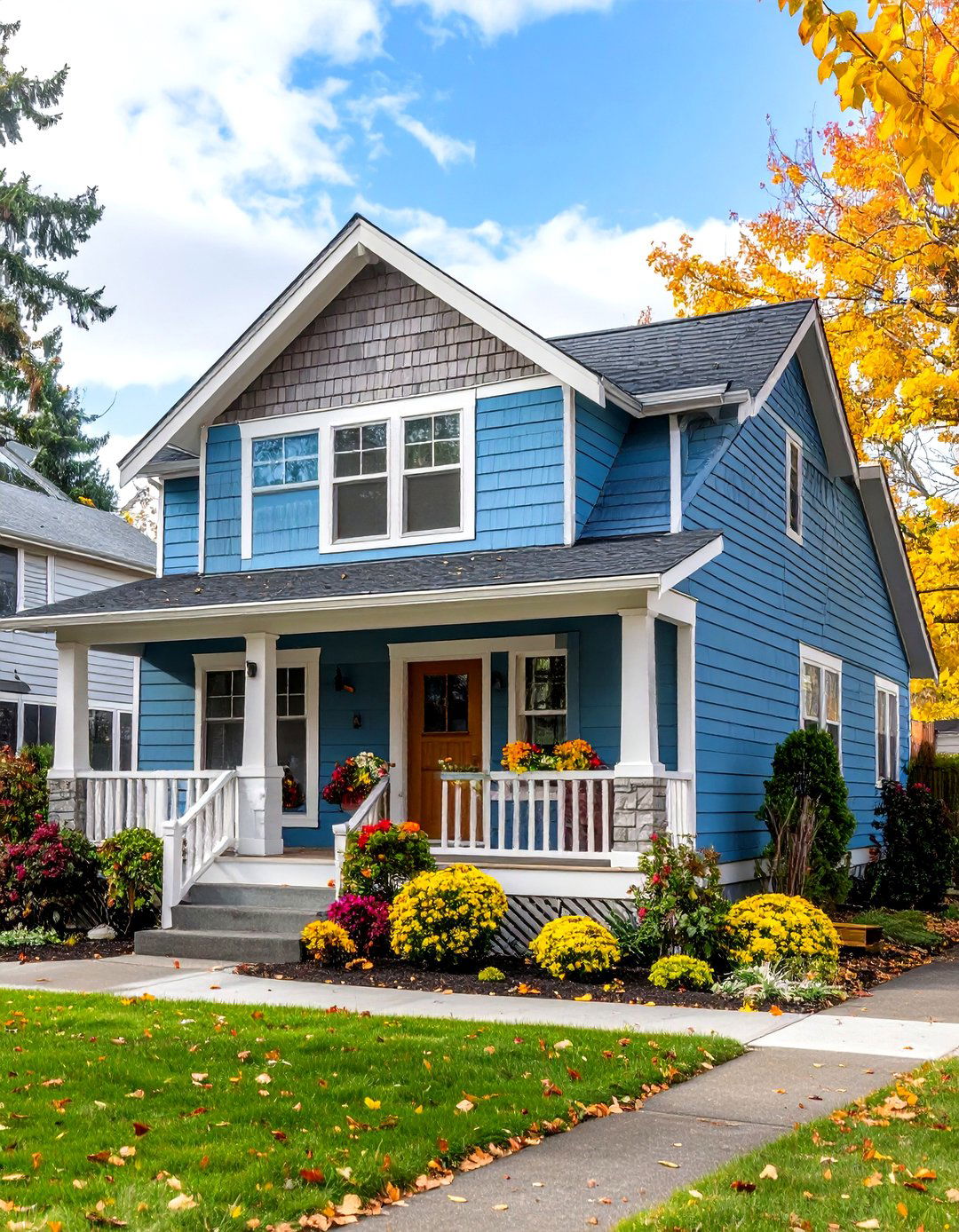 Shake and Shingle Combination Design - 24 Mobile Home Siding Design Ideas