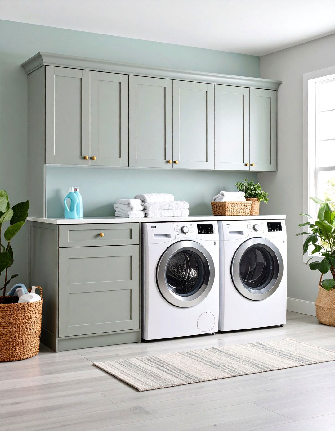 Shaker Style Traditional Cabinets - 24 Laundry Room Cabinet Ideas