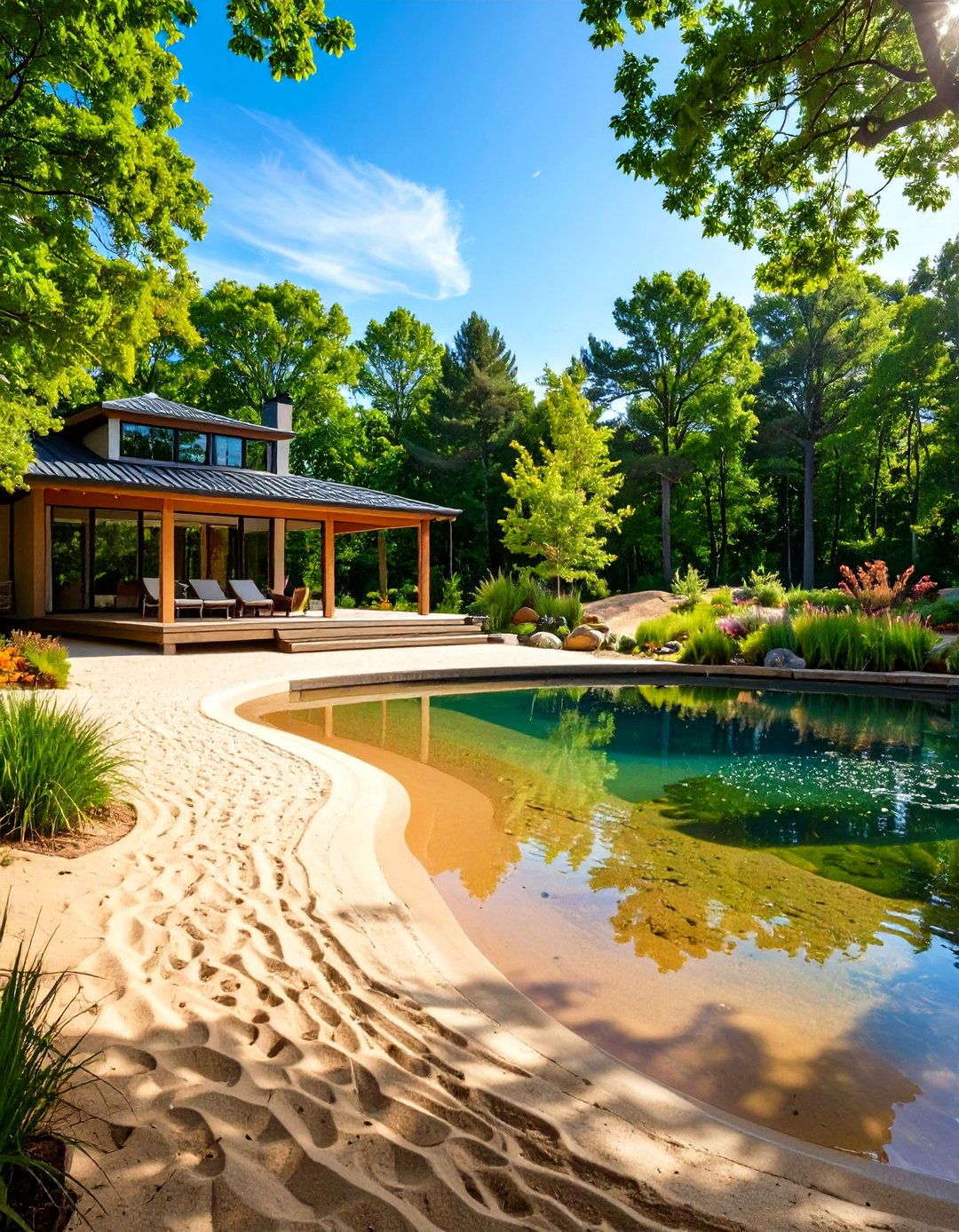 Shallow Beach Pond - 24 Fish Pond Ideas