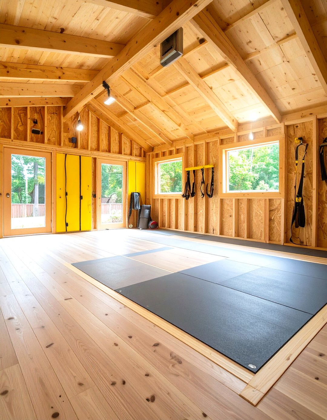Shed Gym Conversion with Insulation Package - 24 Small Home Gym Ideas