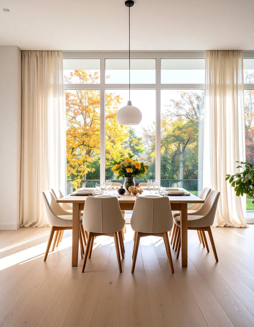 Sheer Panel Light Filtering - 24 Dining Room Window Treatments