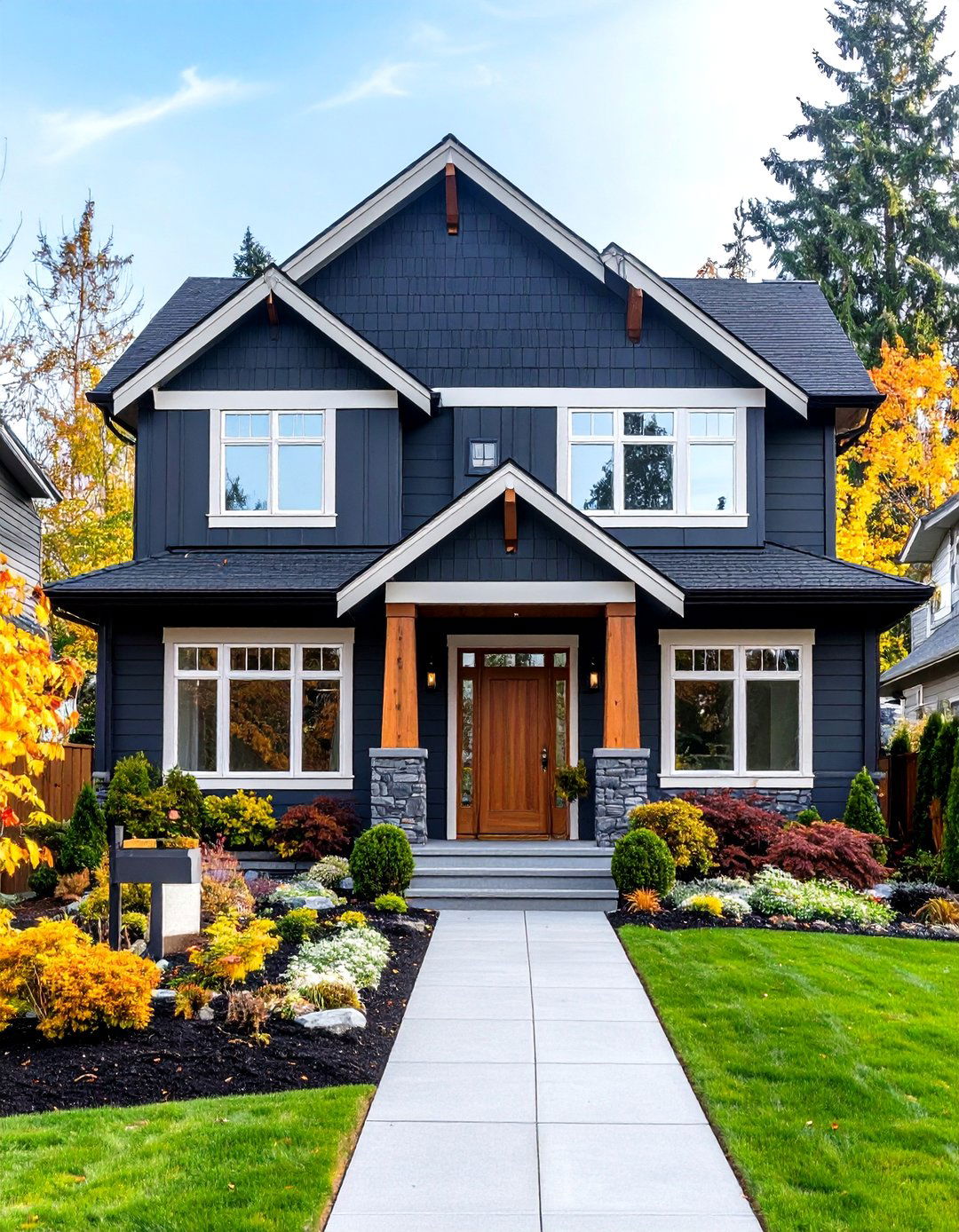 Sherwin Williams Iron Ore Foundation Design - 24 Paint Colors for a Modern Black House With Cedar Accents