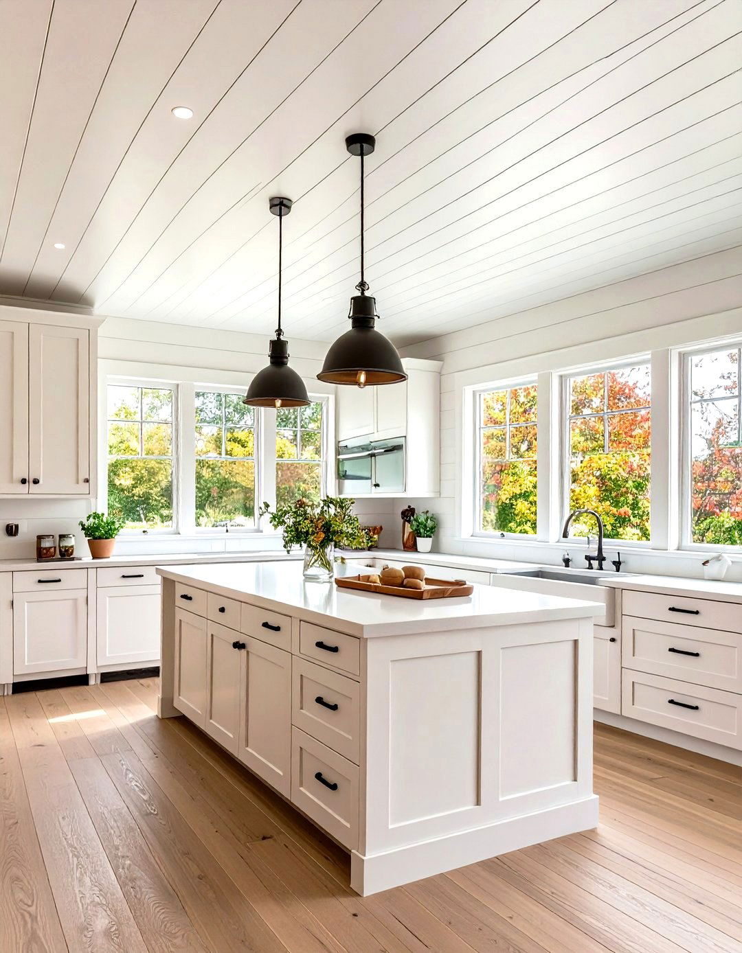 Shiplap Ceiling Application - 24 Ceiling Trim Ideas