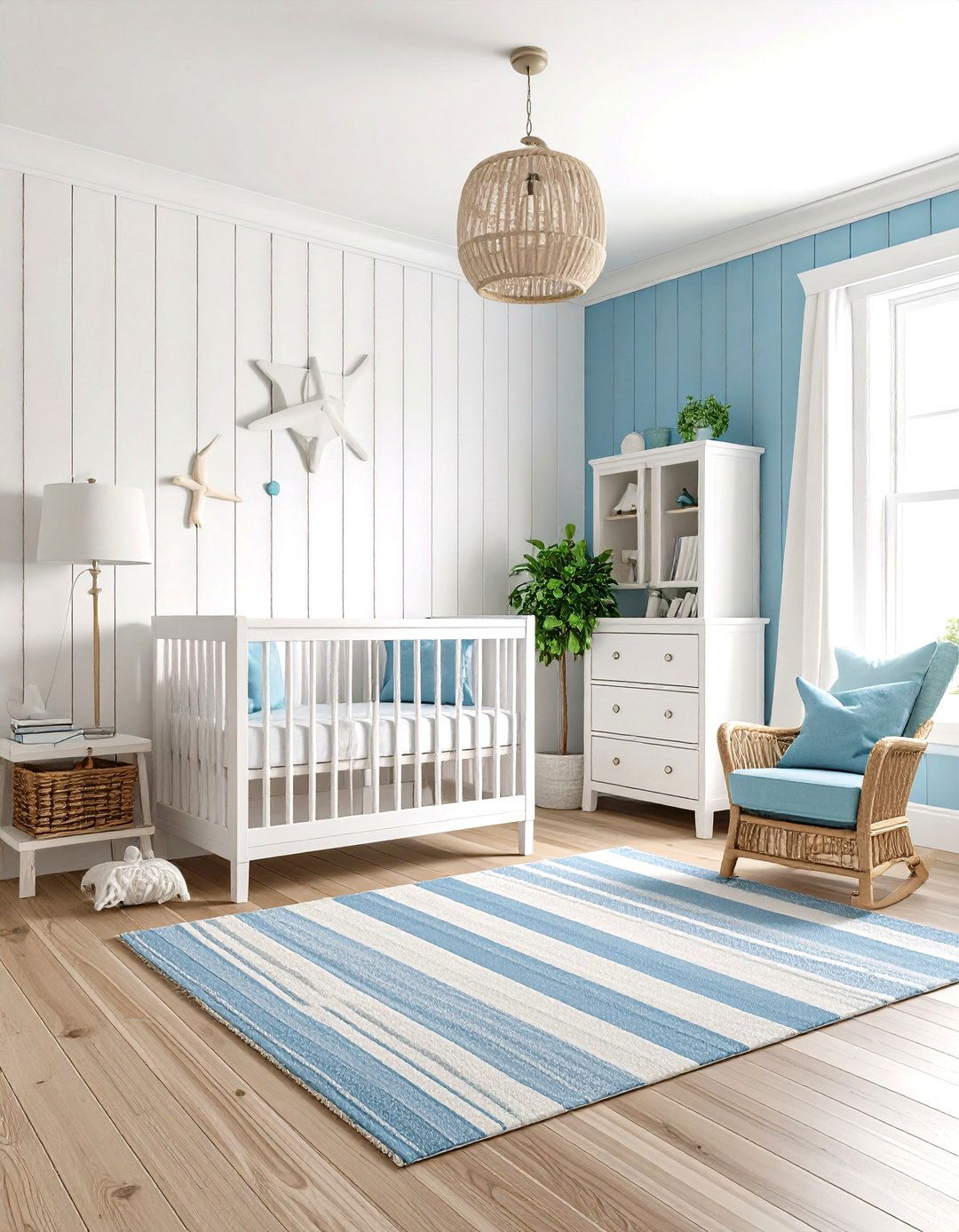 Shiplap Coastal Cottage Style - 24 Nautical Nursery Ideas