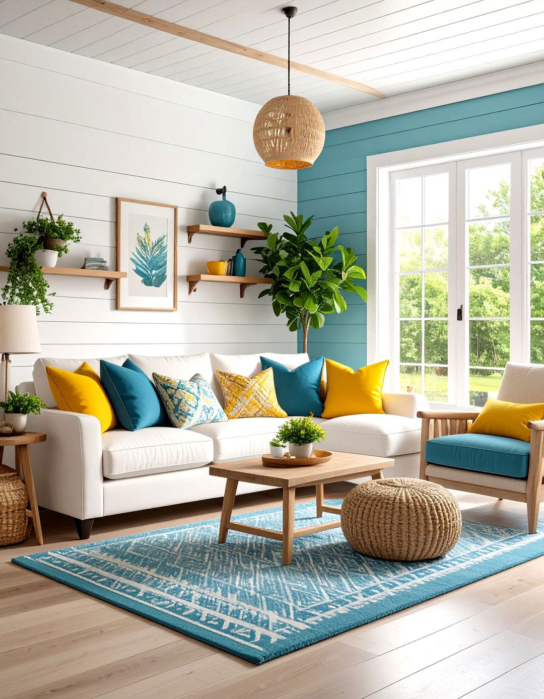 Shiplap Cottage Living Room Appeal - 24 Cottage Living Room Ideas