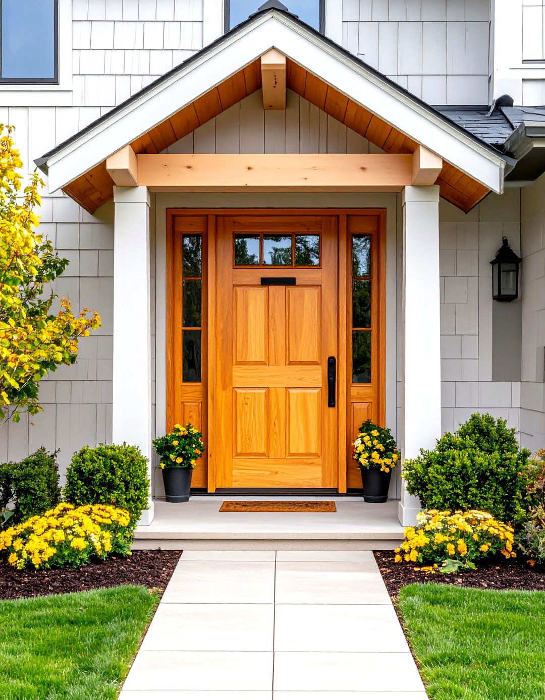 Shiplap Door Trim Integration - 24 Exterior Door Trim Ideas