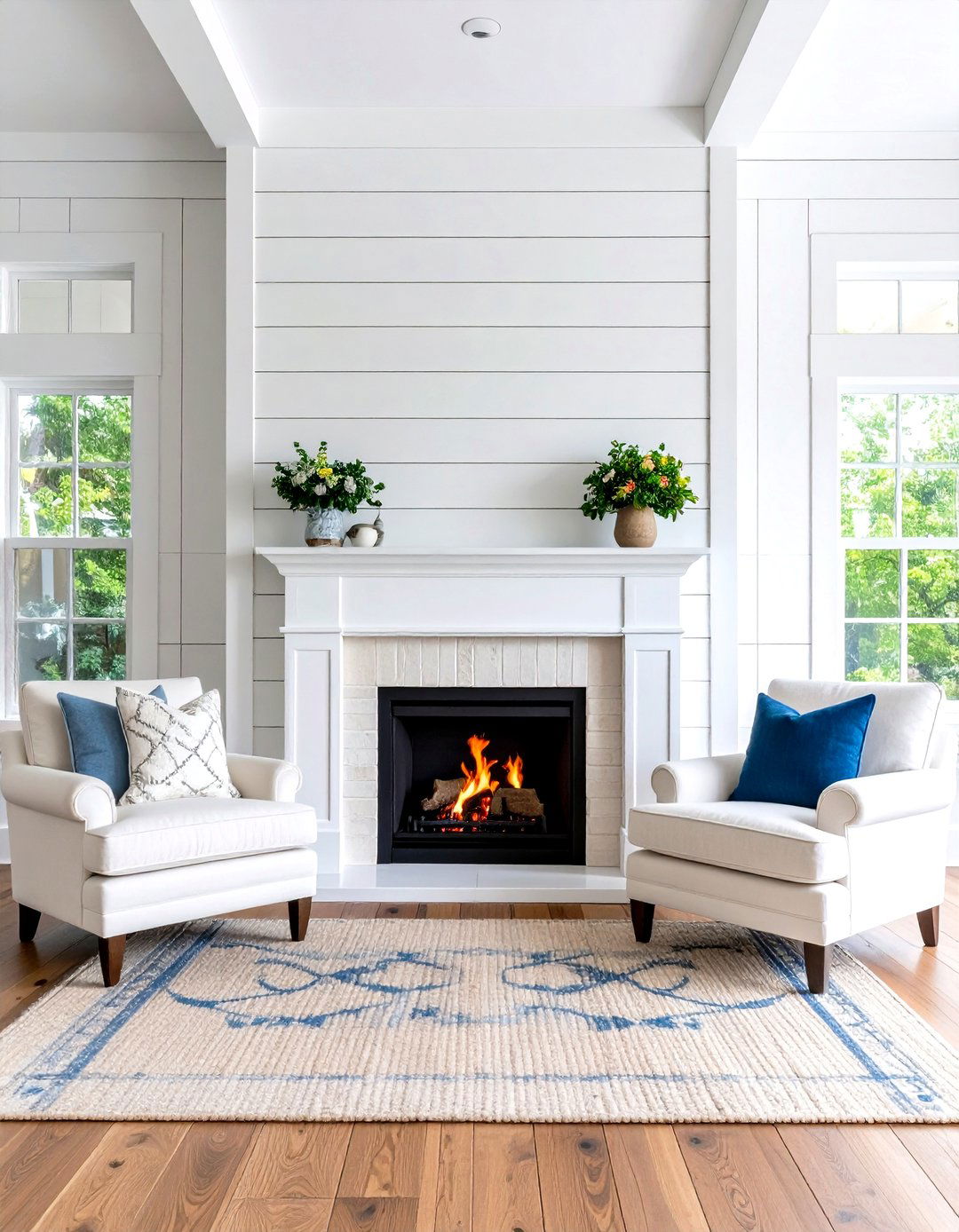 Shiplap Fireplace Feature Walls - 24 Fireplace Wall Ideas