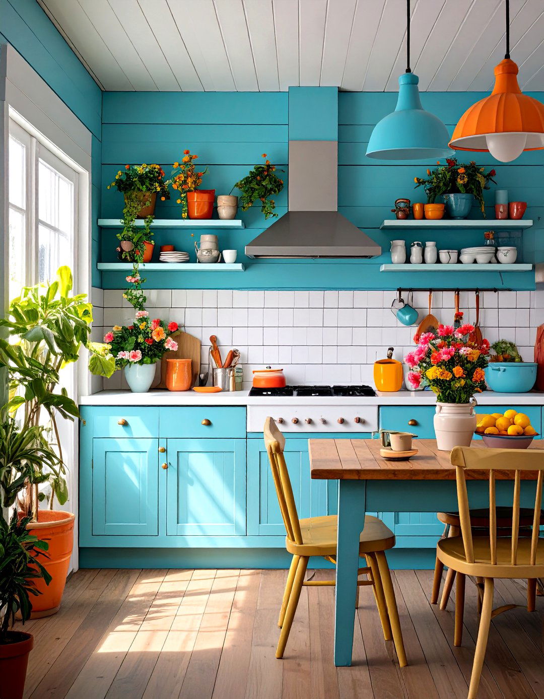 Shiplap Wall Treatments - 24 coastal kitchen ideas