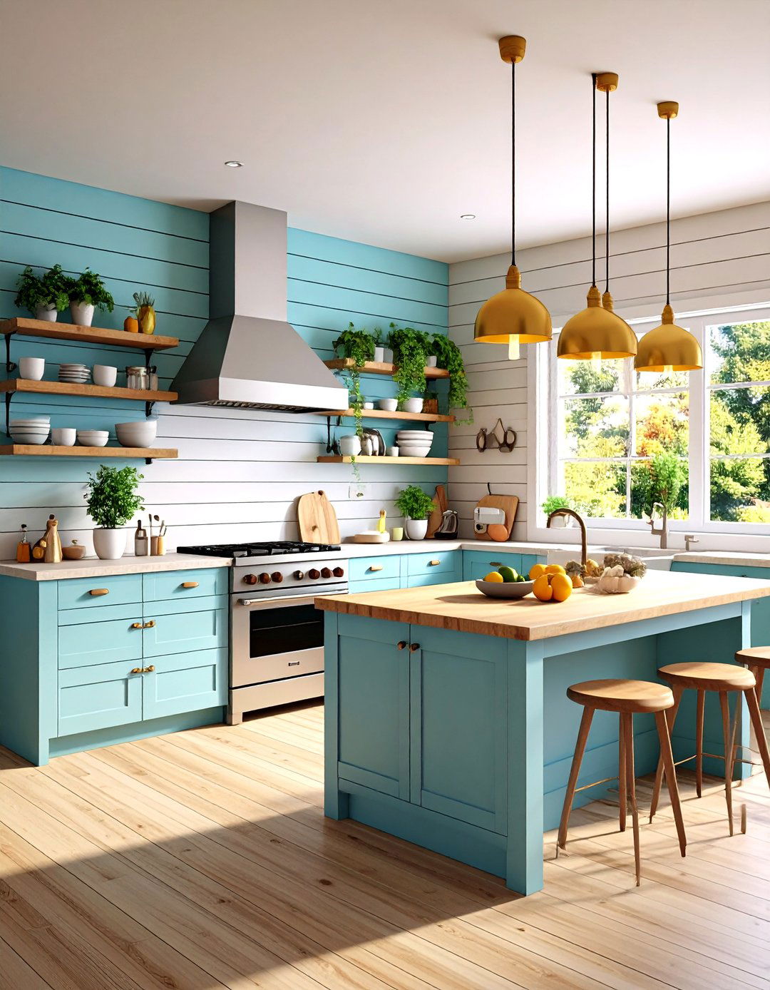 Shiplap Wood Paneling - 24 Rustic Backsplash Ideas