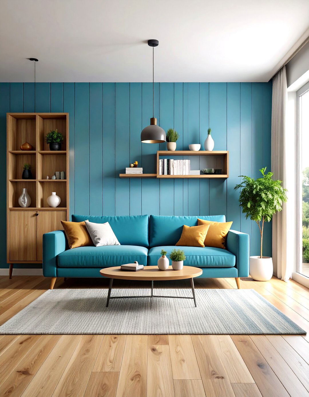 Shiplap with Built in Shelving - 24 Shiplap Living Room Ideas