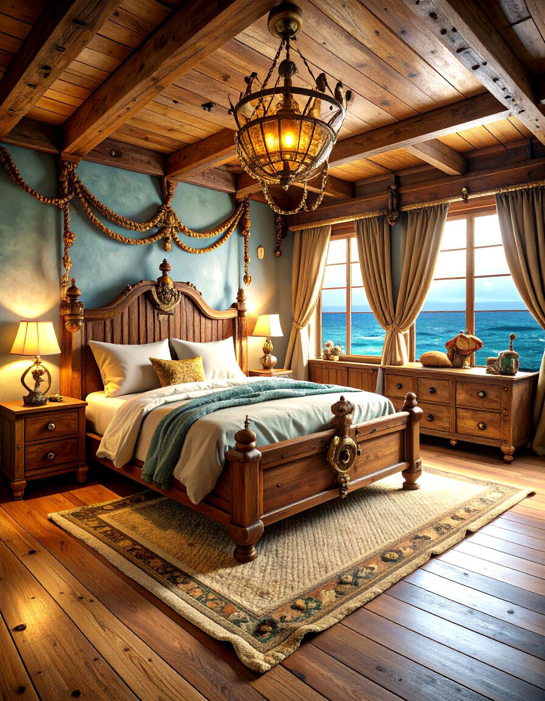 Shipwreck Treasure Bedroom - 24 Ocean-themed Bedroom Ideas