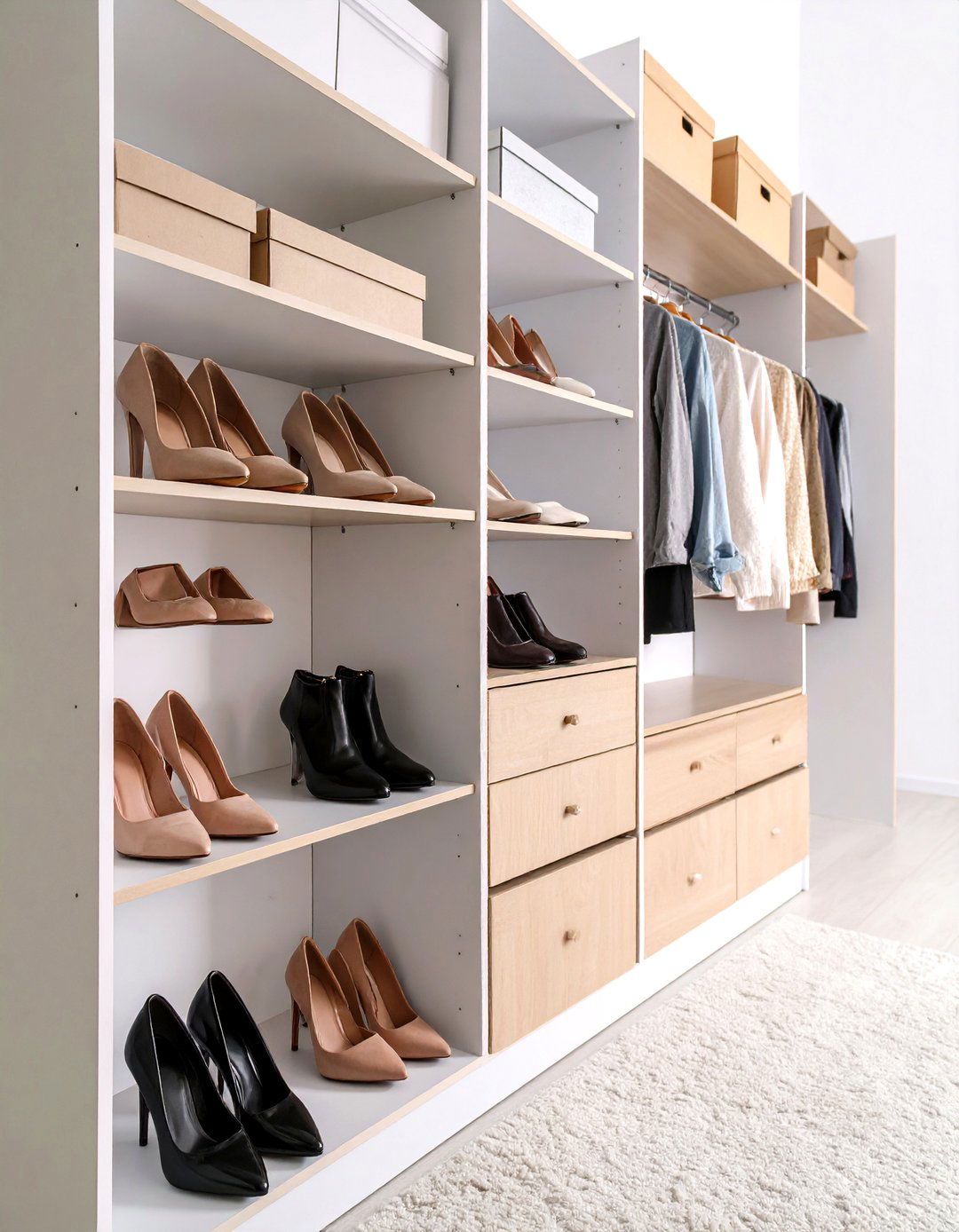 Shoe Gallery Display Arrangement - 24 Open Closet Ideas
