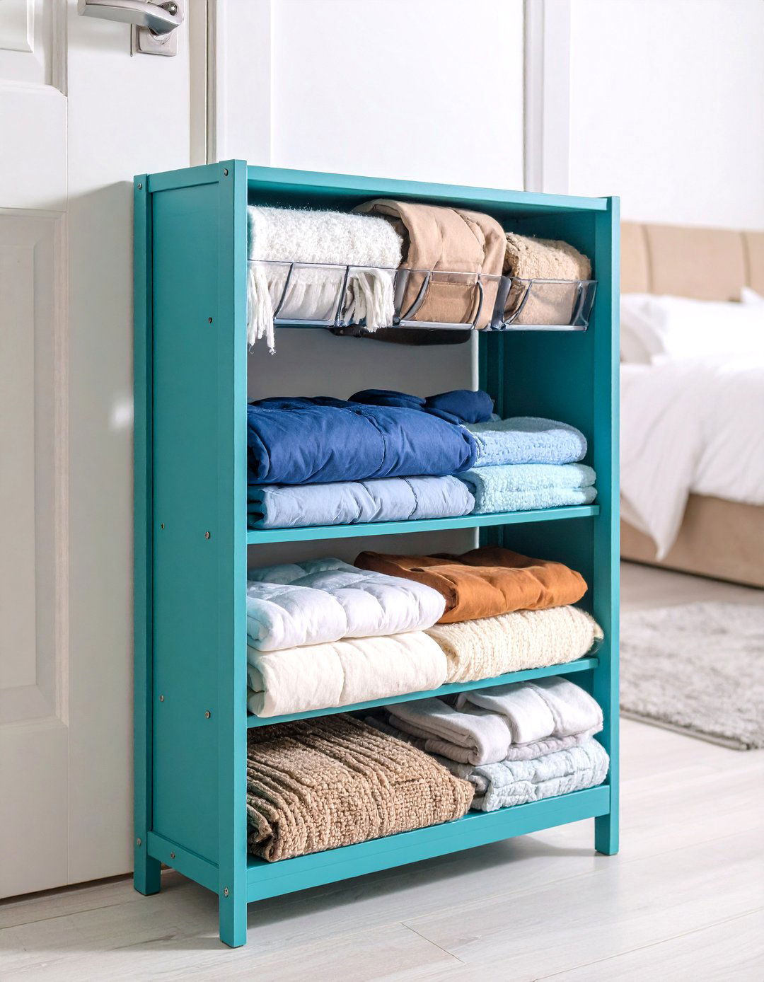 Shoe Organizer Repurposing Systems - 24 Blanket Storage Ideas