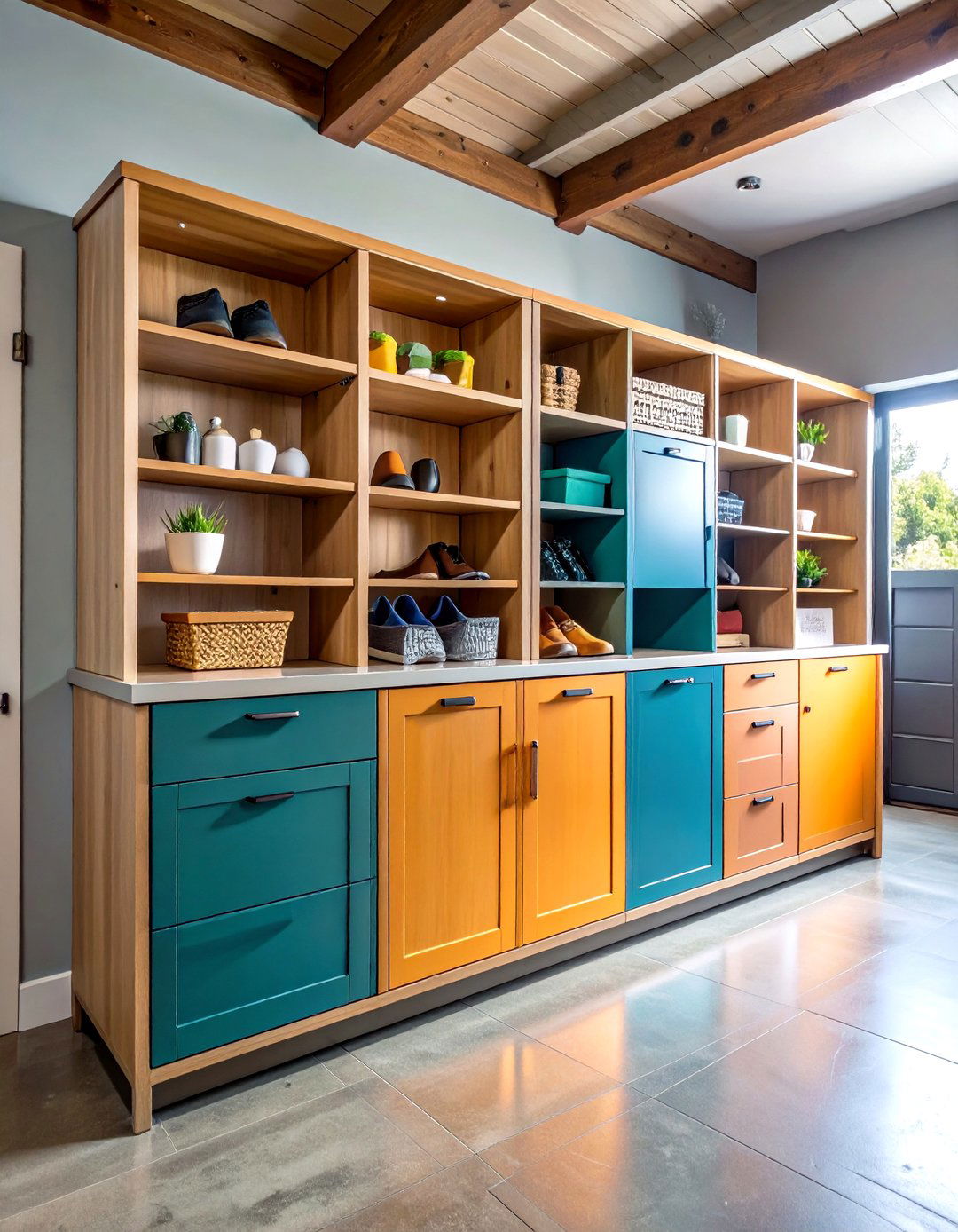 Shoe Storage Cabinet - 24 Garage Entryway Ideas