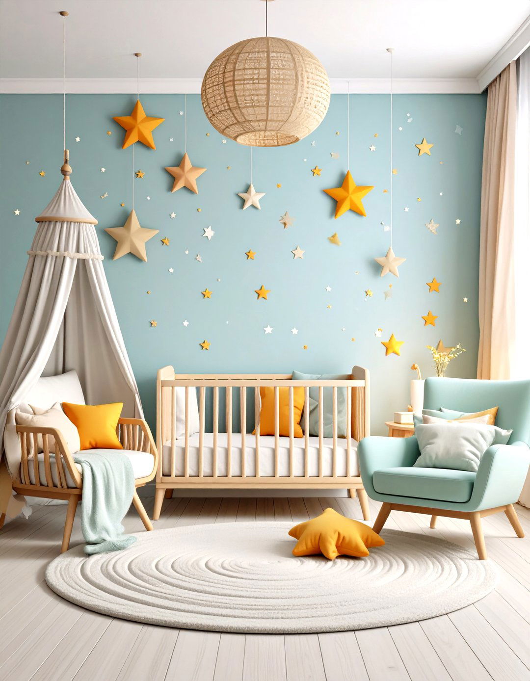 Shooting Star Wishes Nursery - 24 Whimsical Nursery Ideas