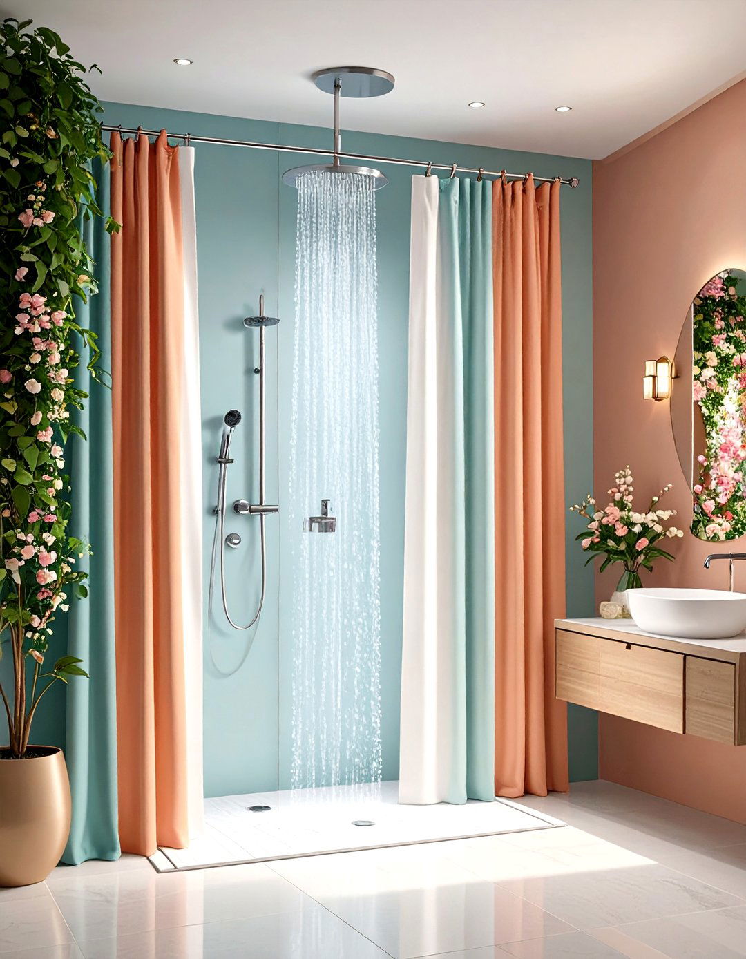 Shower Curtain Alternatives - 24 Small Shower Ideas