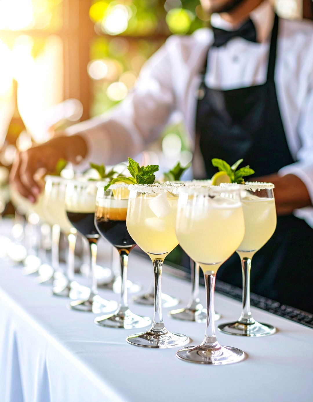 Signature Black and White Cocktails - 24 Black and White Wedding Ideas