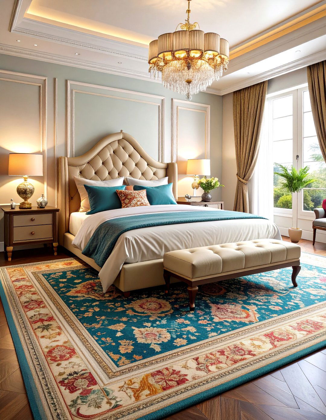 Silk Blend Luxury Bedroom Carpets - 24 Bedroom Carpet Ideas