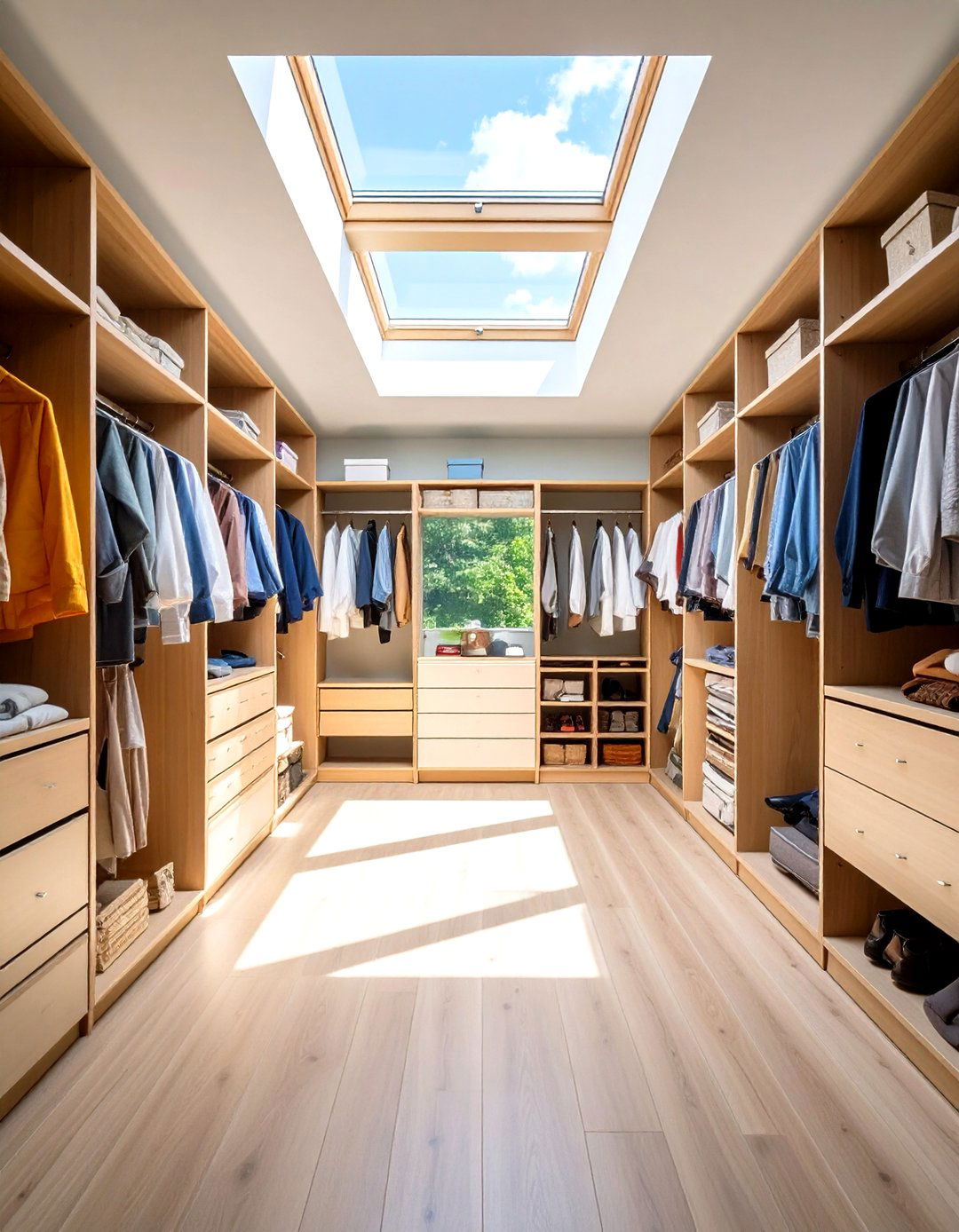Skylight Integration Closet Lighting - 24 Closet Lighting Ideas