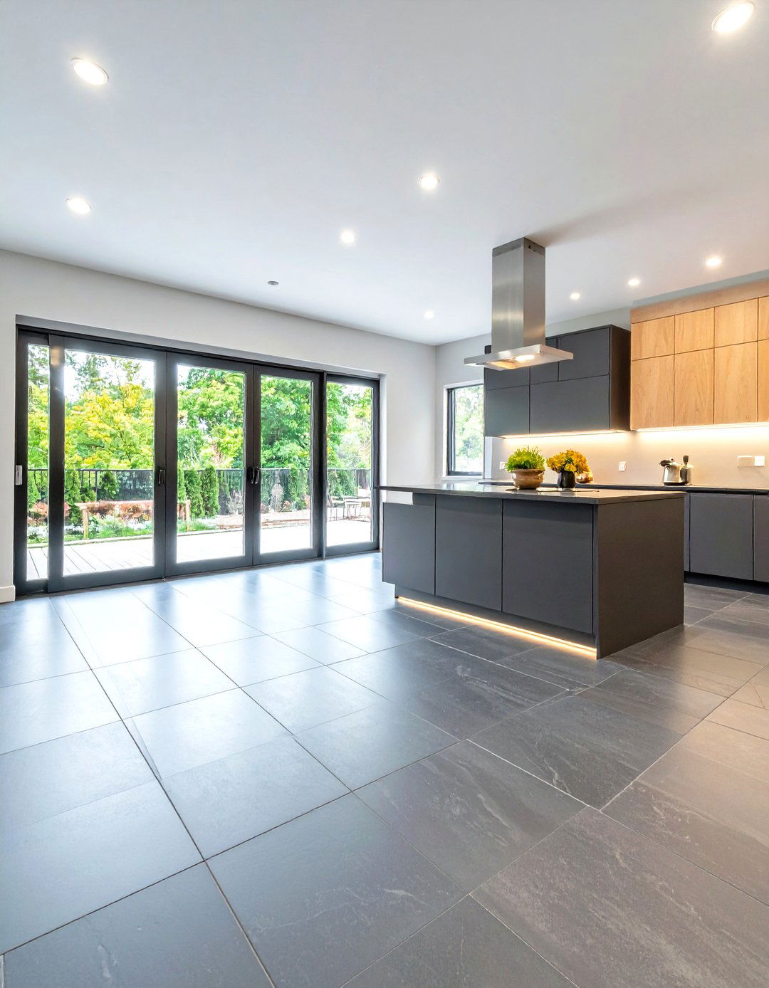 Slate Flooring with Radiant Heat - 24 Tudor Kitchen Ideas