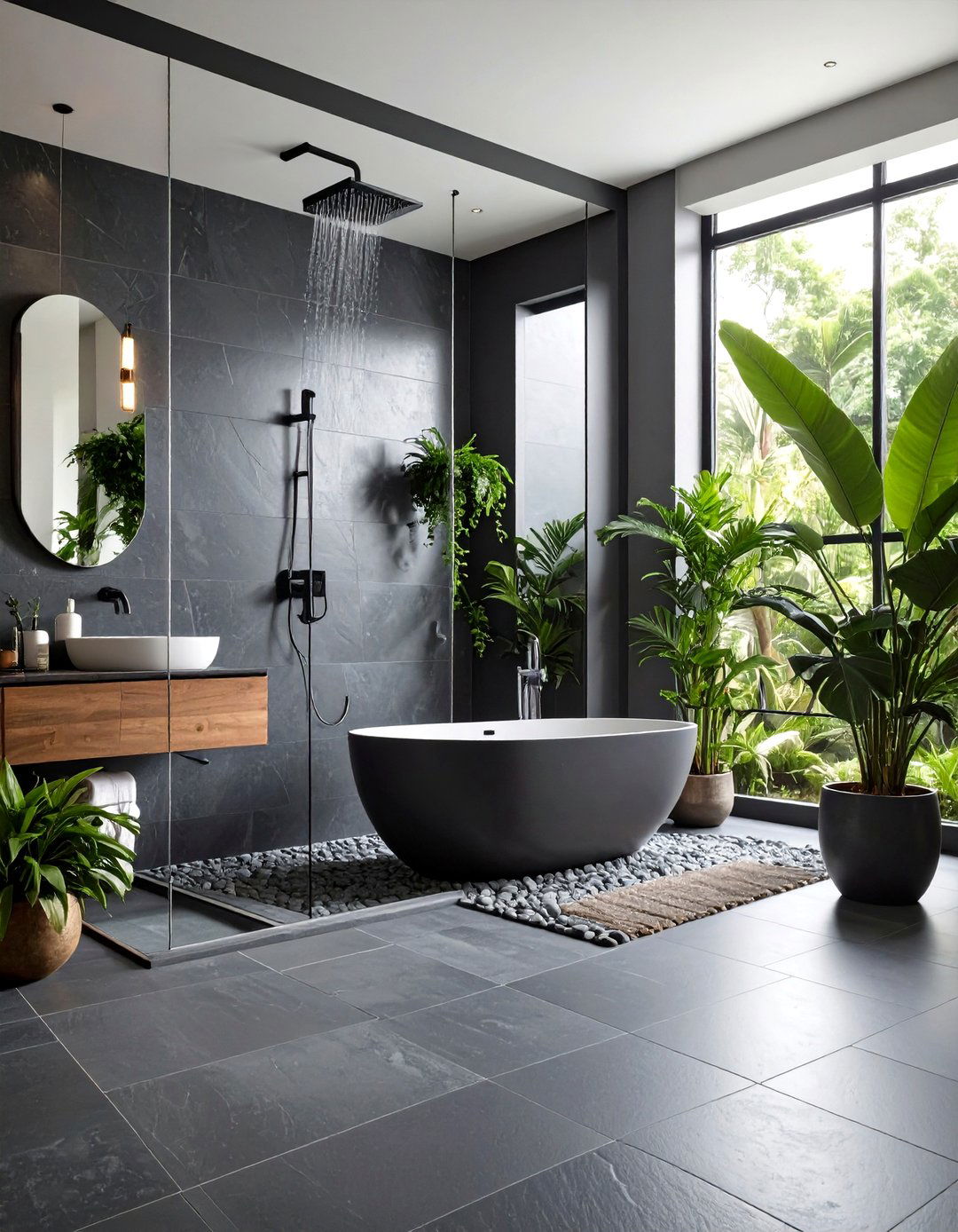 Slate Shower Floor Tiles - 24 Shower Floor Tile Ideas