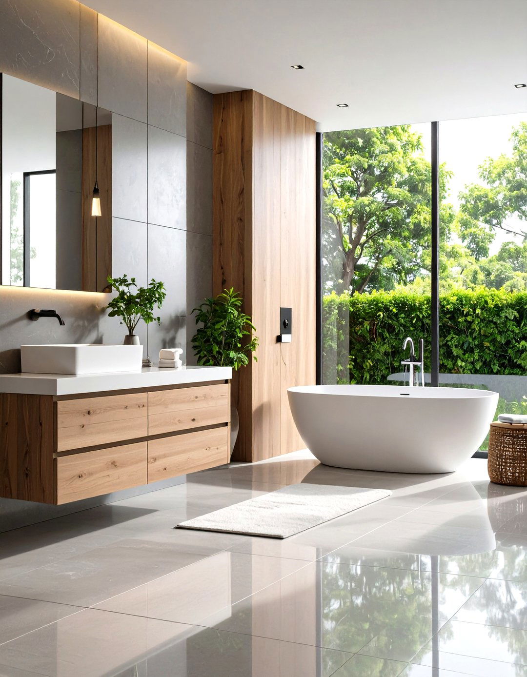 Sleek Aluminum Composite Panels - 24 Bathroom Wall Paneling Ideas