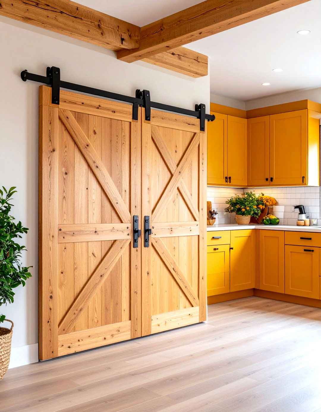 Sliding Barn Door Concealed Pantry - 24 Small Pantry Ideas