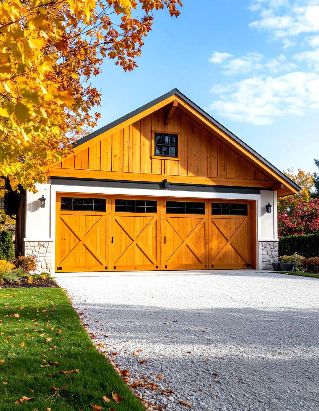 Sliding Barn Door Garage - 24 Rustic Garage Ideas
