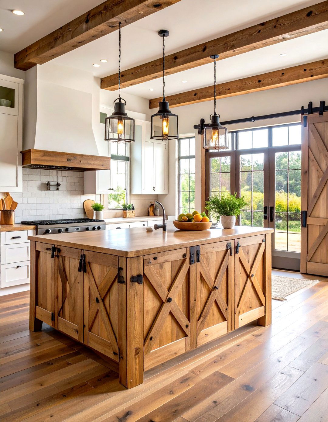 Sliding Barn Door Kitchen Island - 24 Rustic Kitchen Island Ideas