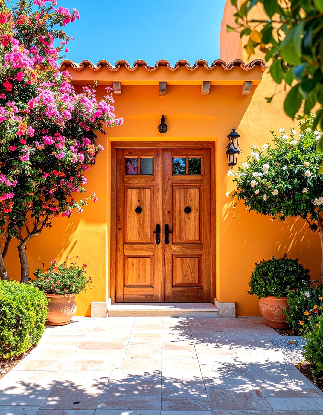 Sliding Barn Door Mediterranean Adaptations - 24 Mediterranean Front Door Ideas