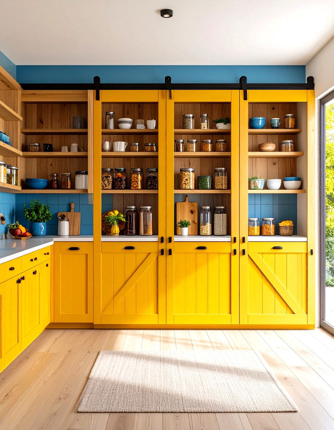 Sliding Door Concealed Pantry - 24 Pantry Shelving Ideas