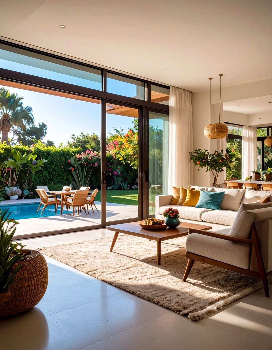Sliding Glass Door Extension - 24 Mid-century Modern Patio Ideas