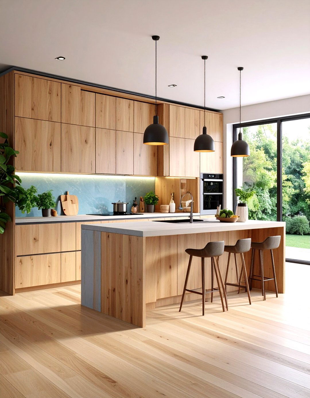 Sliding Track Multiple Panels - 24 Pantry Door Ideas