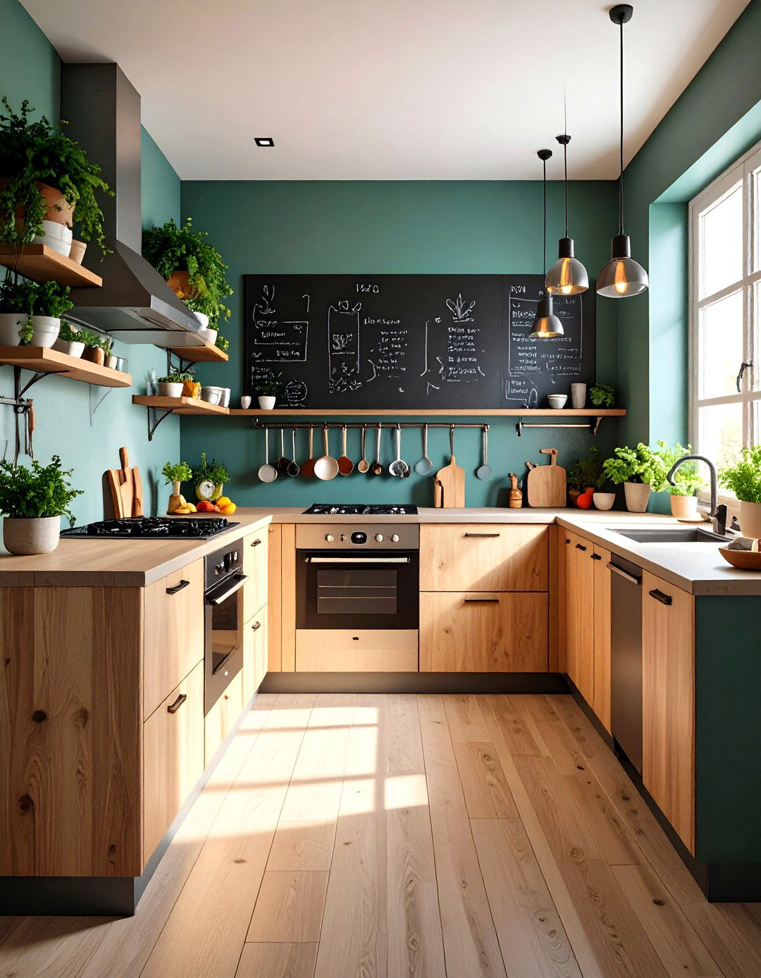 Small Apartment Kitchen Meal Planning - 24 Chalkboard Ideas
