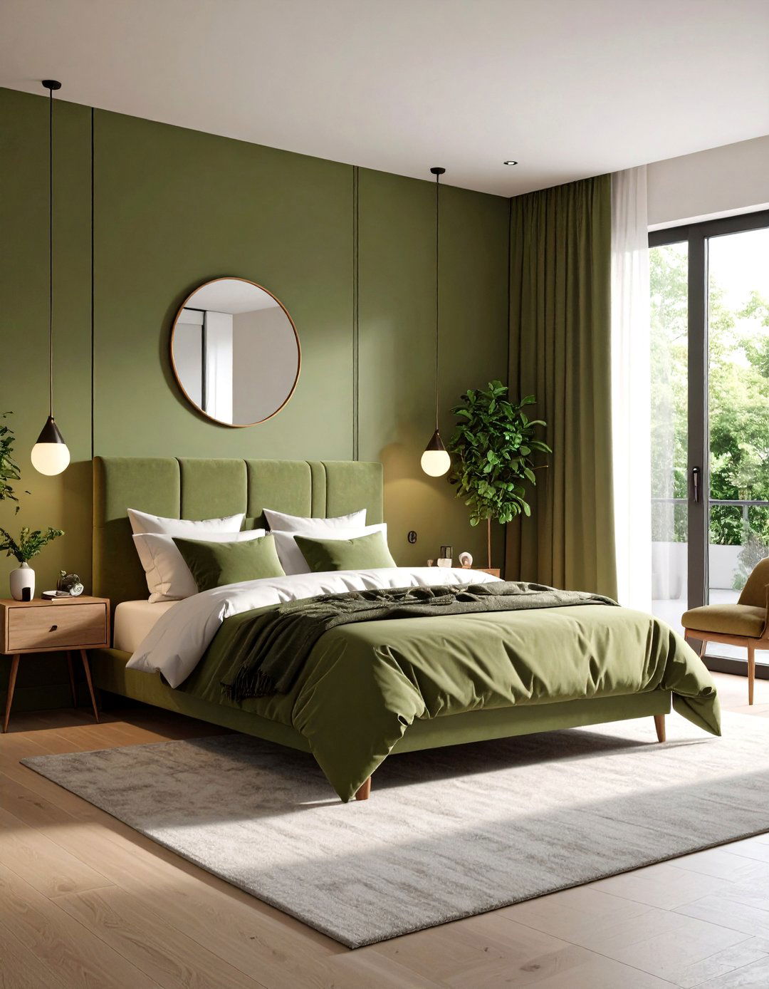 Small Bedroom Olive Green Solutions - 24 Olive Green Bedroom Ideas