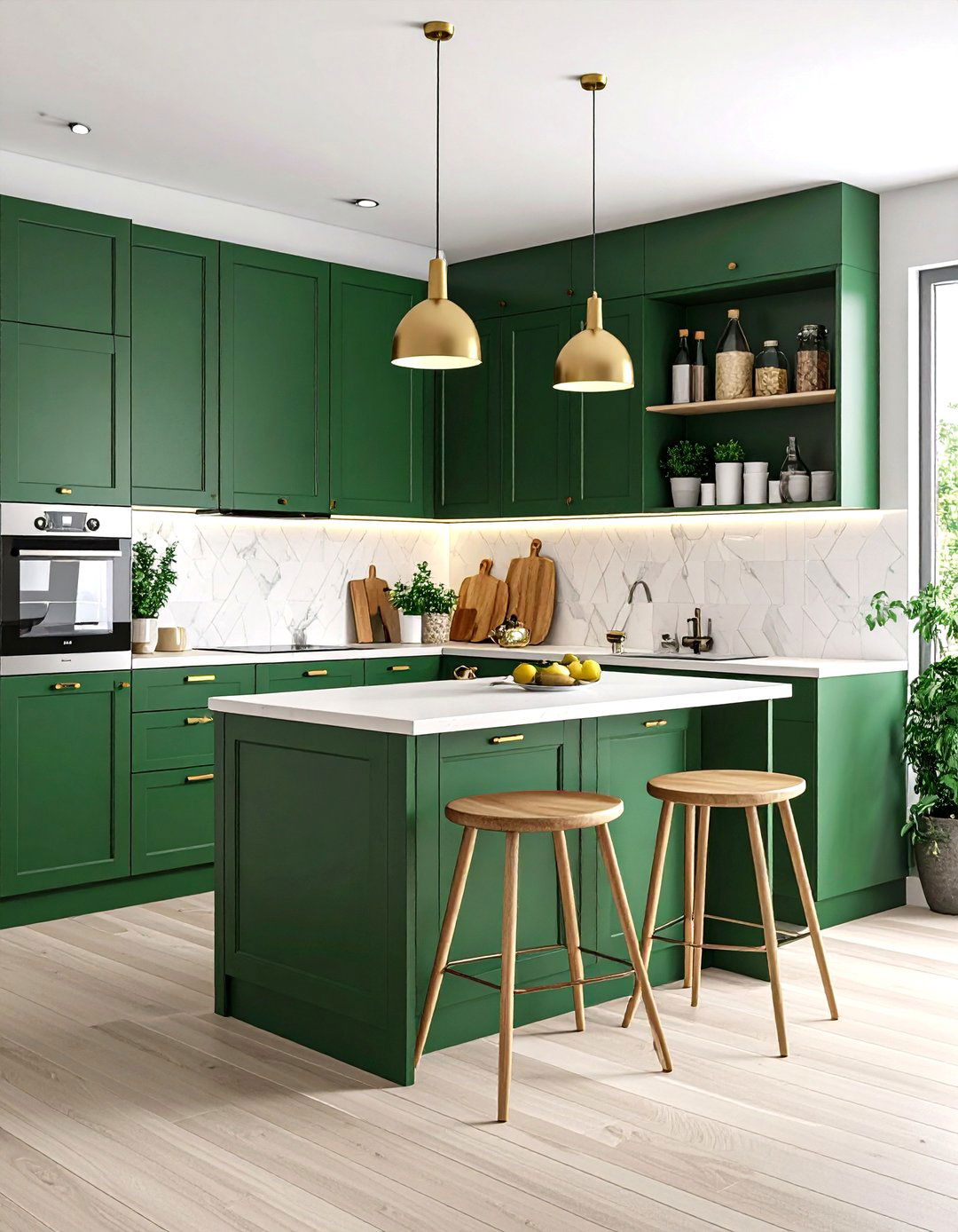 Small Kitchen Emerald Green Solutions - 24 Emerald Green Kitchen Ideas