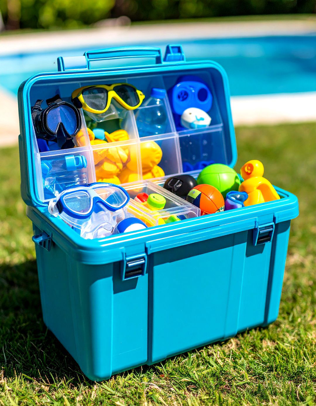 Small Pool Accessories Organizers - 24 Pool Storage Ideas