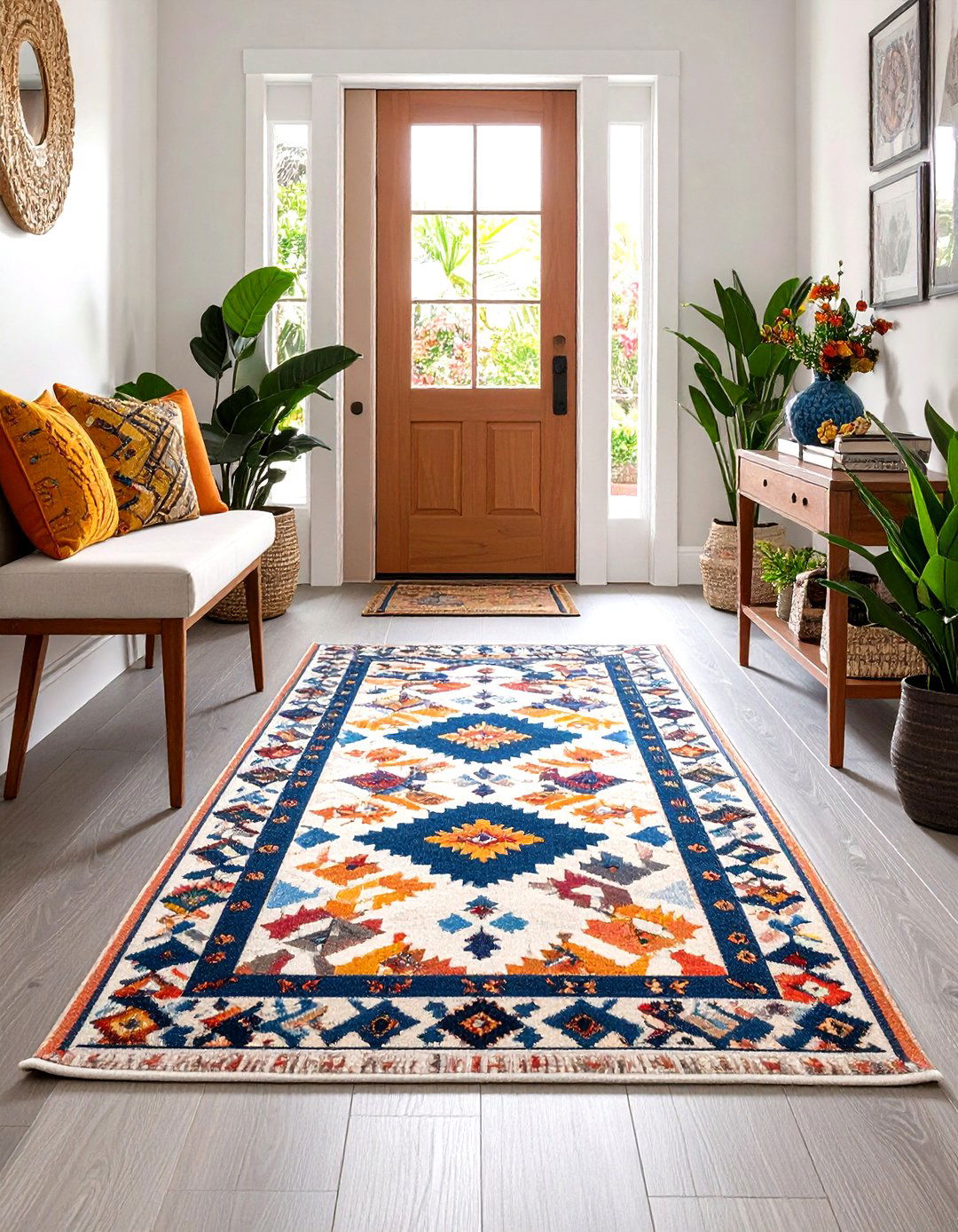 Small Scale Accent Entry Rugs - 24 Entryway Rug Ideas