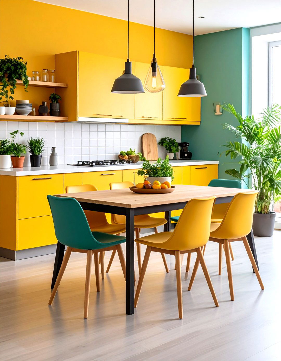 Small Space Fold Down Table - 24 Eat in Kitchen Ideas